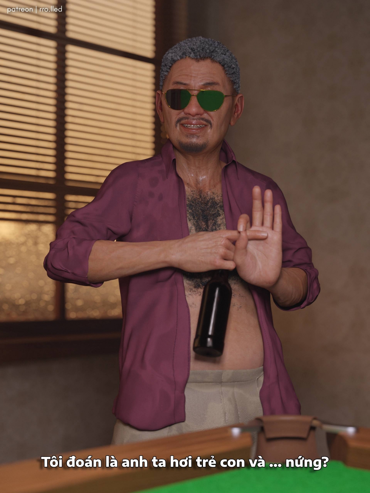 Đọc truyện hentai (Rro.lled) Elderly dating - 3D Siêu Thực Nổ Cặc - Chap 1